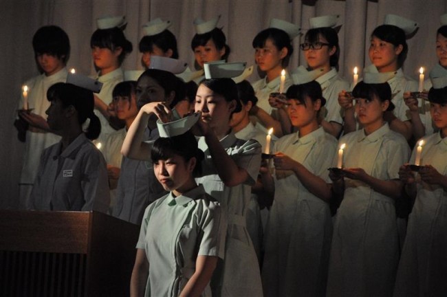 新たなステップへ 帯広高等看護学院で戴帽式